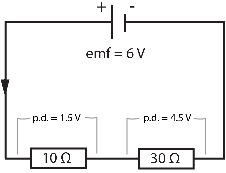 potential divider simple circuit